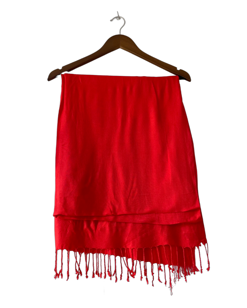 Pashmina rojo fuerte COD C33