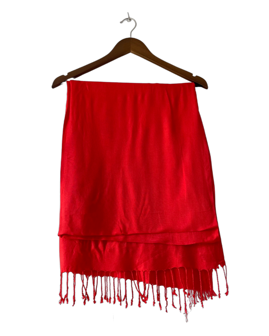 Pashmina rojo fuerte COD C33