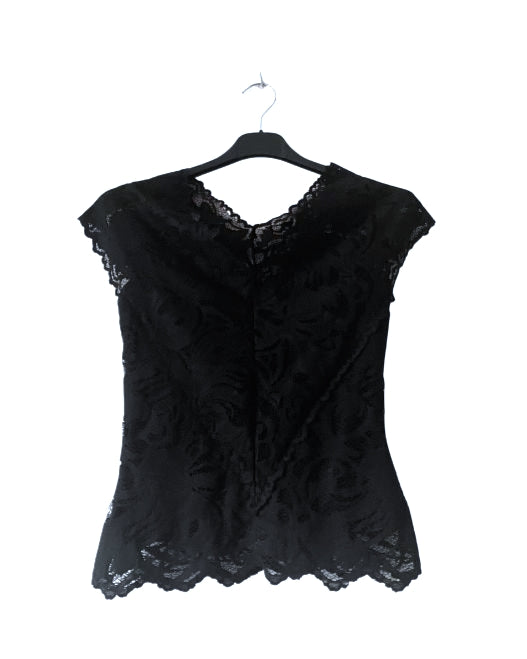 Top de encaje negro. COD T4