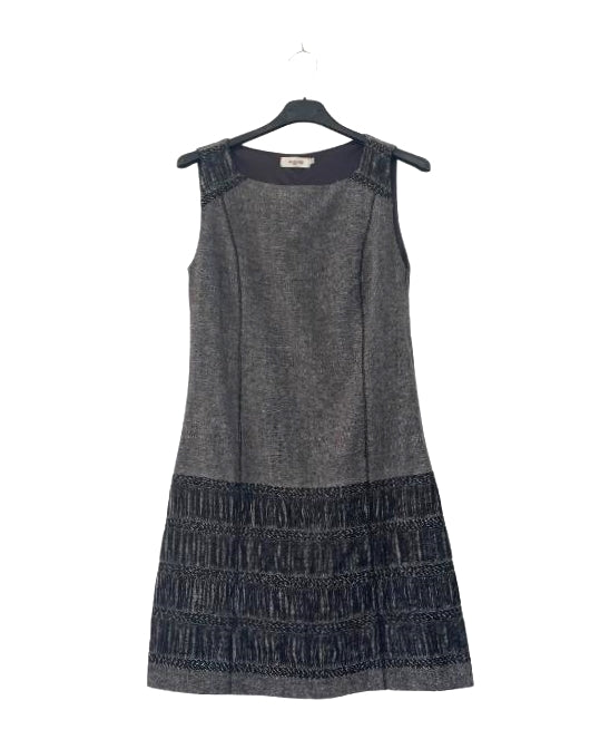 Vestido corto gris talle bajo. COD V3