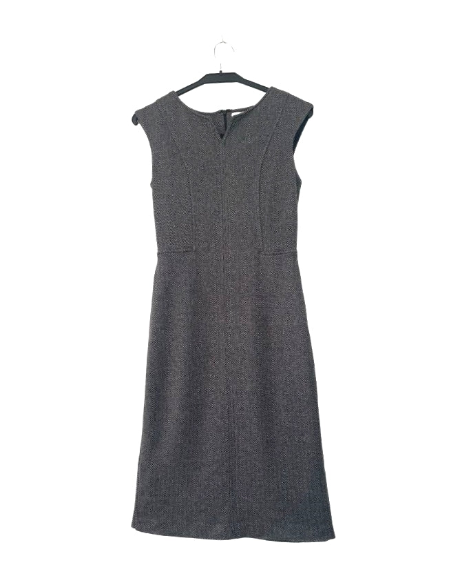 Vestido gris ajustado tubo. V1